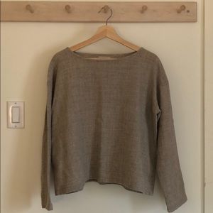 NWOT Fog Linen Work boxy top